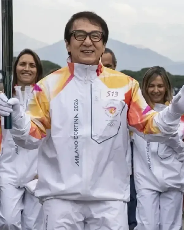 Jackie Chan 2026 Winter Olympics Flame Jacket