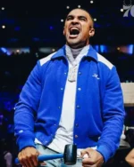Jalen Hurts Amiri Blue Varsity Jacket
