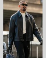 Jalen Hurts Black Leather Jacket