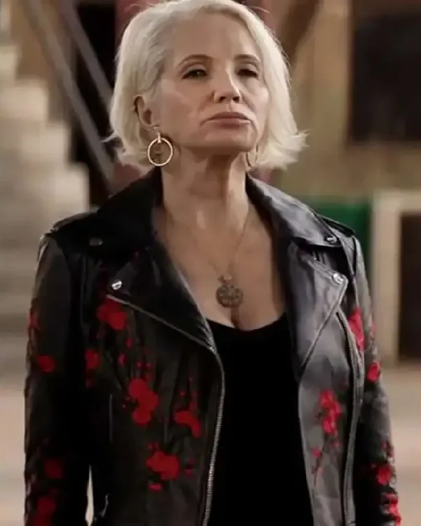 Janine Cody Animal Kingdom Black Leather Jacket