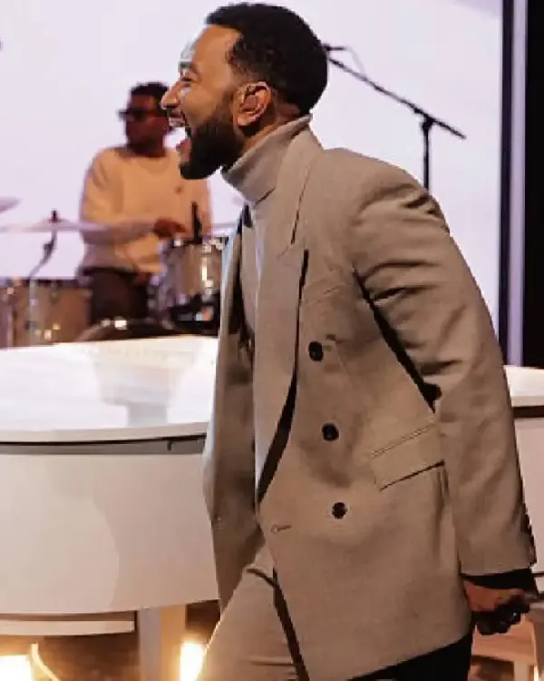 Jimmy Kimmel Live! John Legend 2025 Double-Breasted, Structured Shoulders