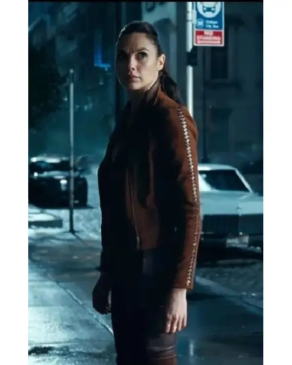 Justice League Gal Gadot Brown Leather Brown