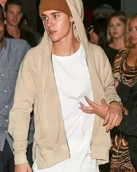 Justin Bieber Beige Hoodie