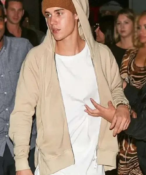 Justin Bieber Beige Hoodie