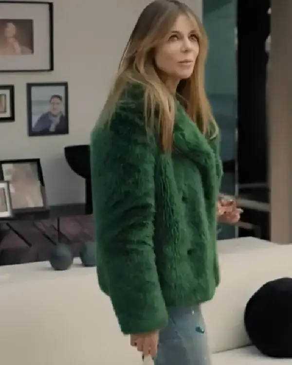 Kaitlin Olson High Potential S02 Green Fur Jacket