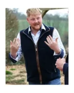 Kaleb Cooper Clarkson’s Farm S04 Velvet vest