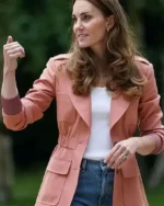 Kate Middleton Coral Cargo Blazer