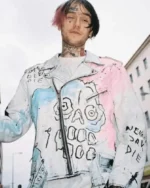 Lil Peep Never Say Die Painted Jacket