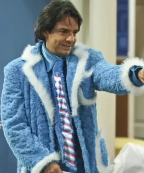 Ludovico P. Luche Blue and White Coat