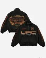 Men’s Ultimate Fighting Championship 323 Racing Las Vegas Nevada Black Full-Zip Jacket