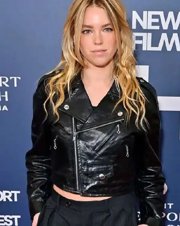Milly Alcock Newport Beach Film Festival Black Jacket