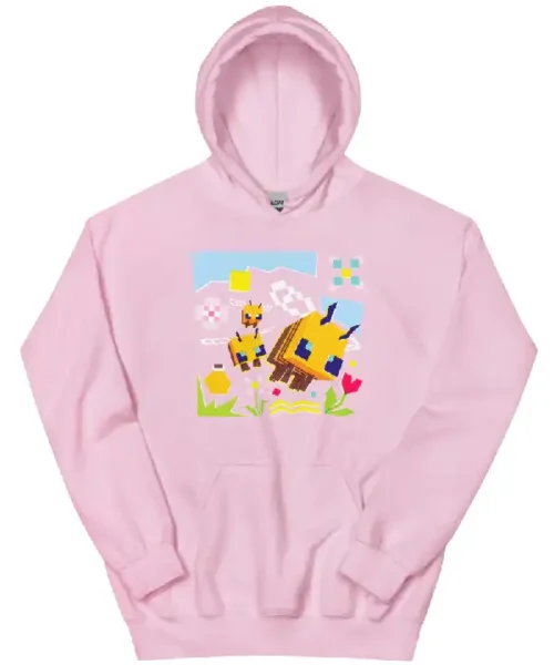 Minecraft Bee Adult Hoodie