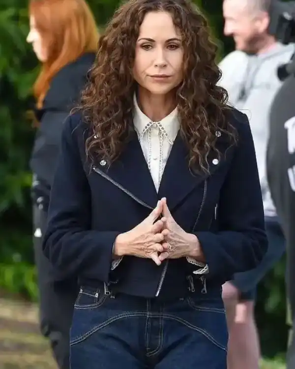 Minnie Driver Run Away Black Wool Jacket