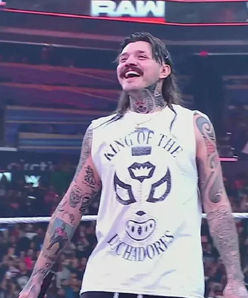 Monday Night RAW Dominik Mysterio White Sleeveless Tank Top