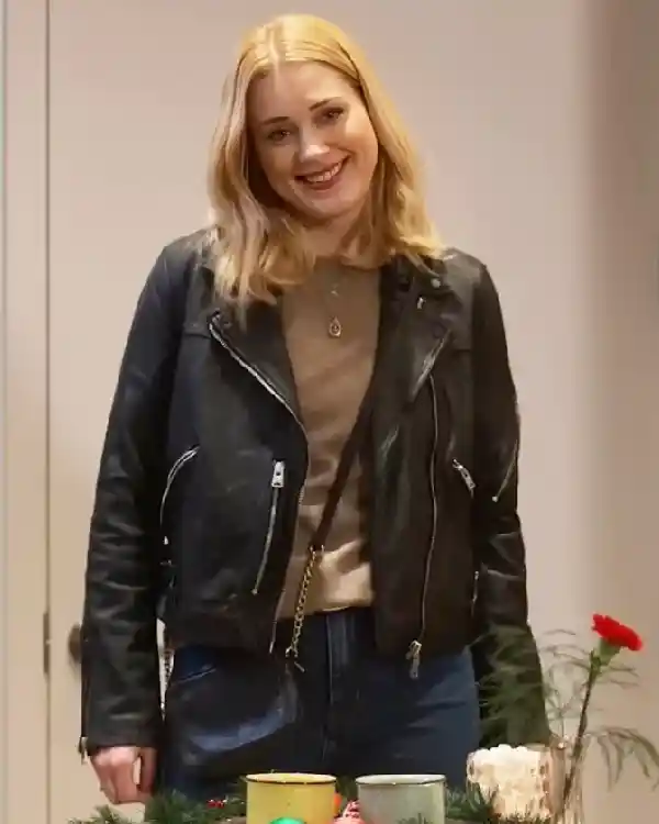 My Secret Santa Taylor Jacobson Black Leather Jacket