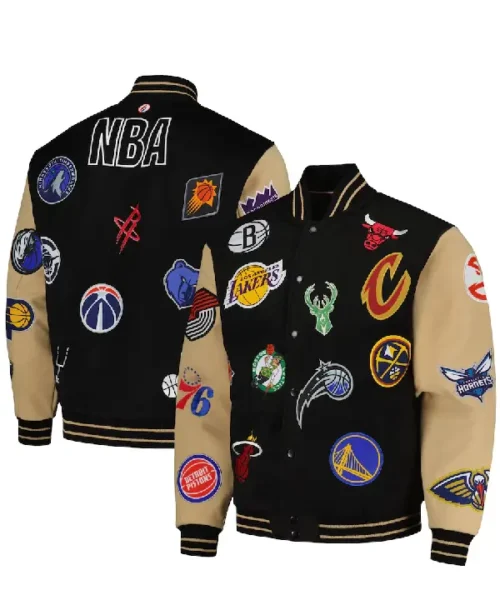 NBA All teams Logo Varsity Jacket