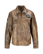 NFR Las Vegas 2023 Distressed Leather Jacket