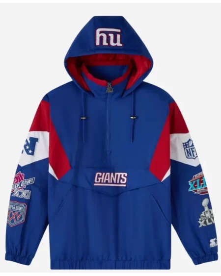New York Giants OVO Starter Pullover Jacket