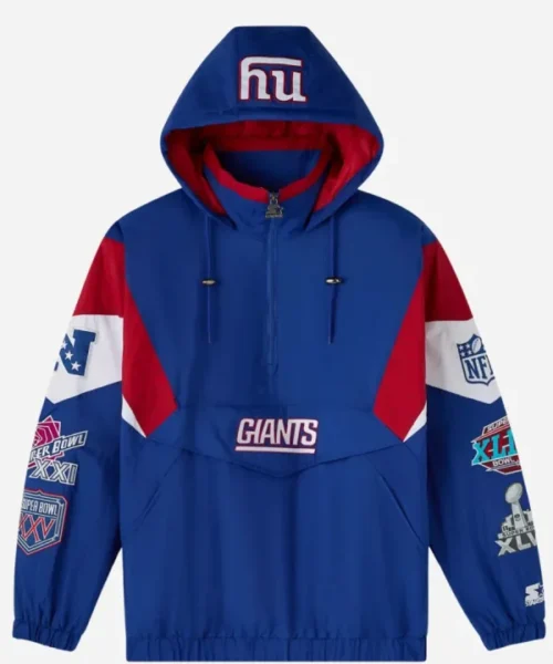 New York Giants OVO Starter Pullover Jacket
