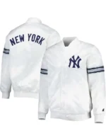New York Yankees White Varsity Jacket