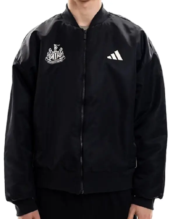 Newcastle United Black Bomber Jacket