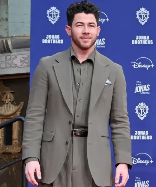 Nick Jonas Hand and Footprint Ceremony Blazer