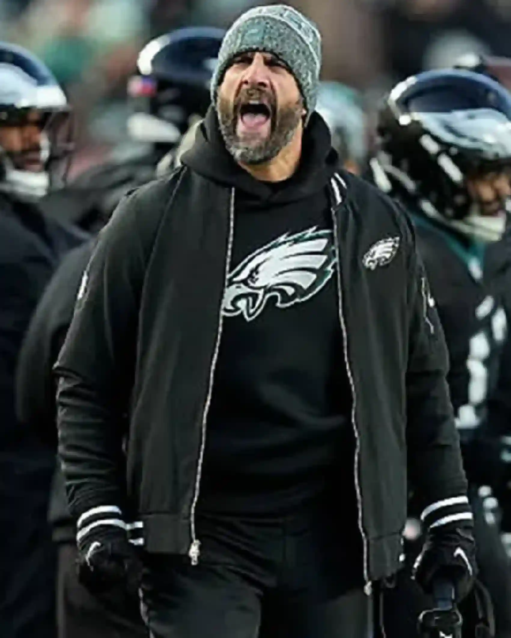 Nick Sirianni 2025 Eagles Sideline Bomber Jacket