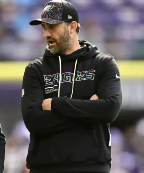 Nick Sirianni Eagles Black 2025 Crucial Catch Hoodie