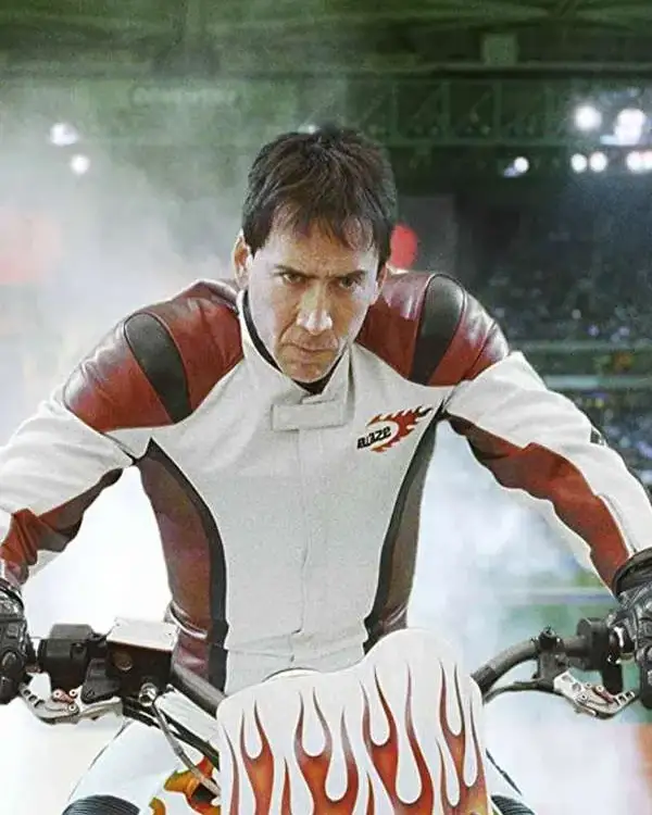 Nicolas Cage Ghost Rider Biker Leather Jacket