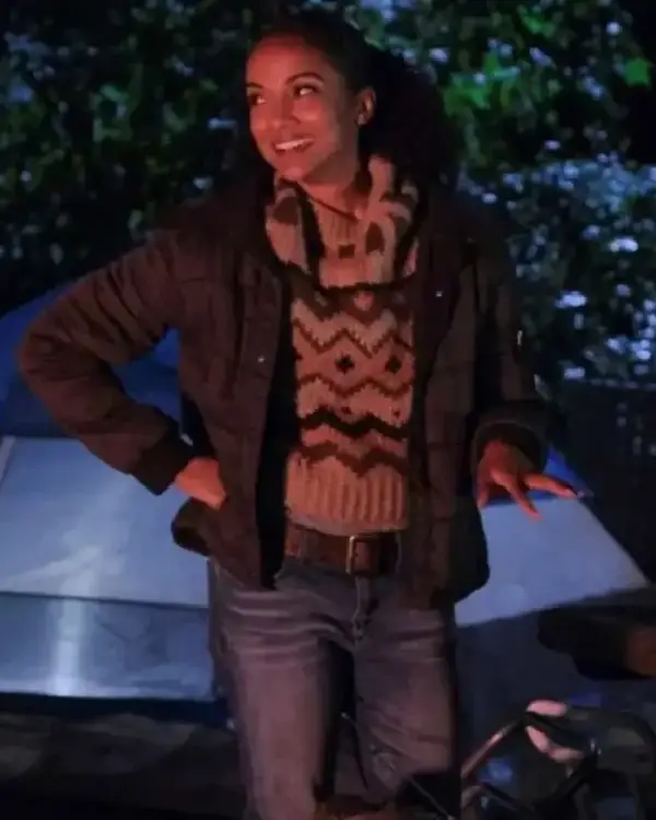 Nyla Harper The Rookie Black Puffer Jacket