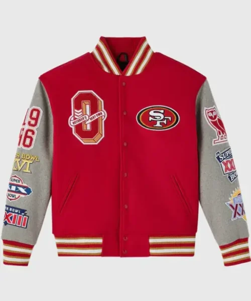 OVO 2025 San Francisco 49ers Varsity Jacket