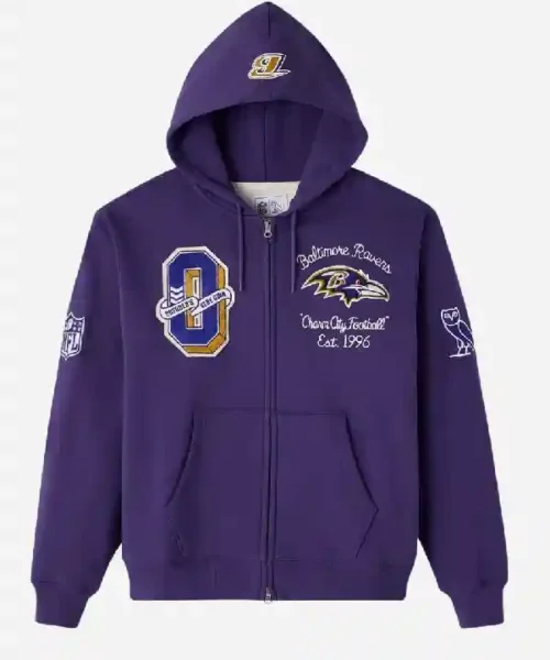 OVO Baltimore Ravens Waffle Lined Hoodie