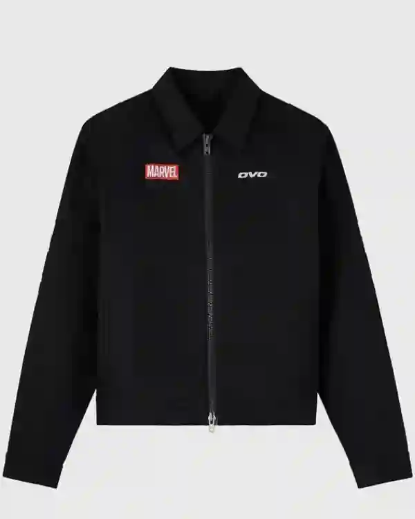OVO Marvel Ghost Rider Denim Moto Jacket