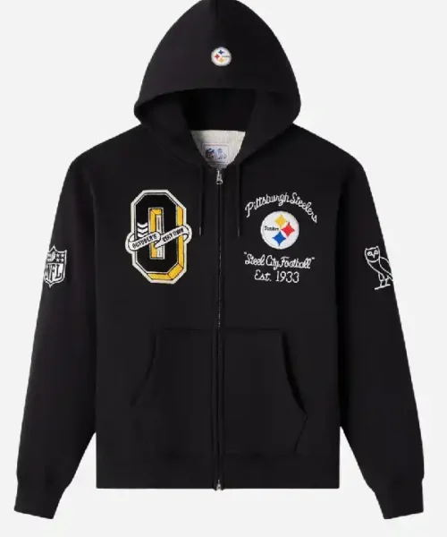 OVO Pittsburgh Steelers Waffle Lined Hoodie