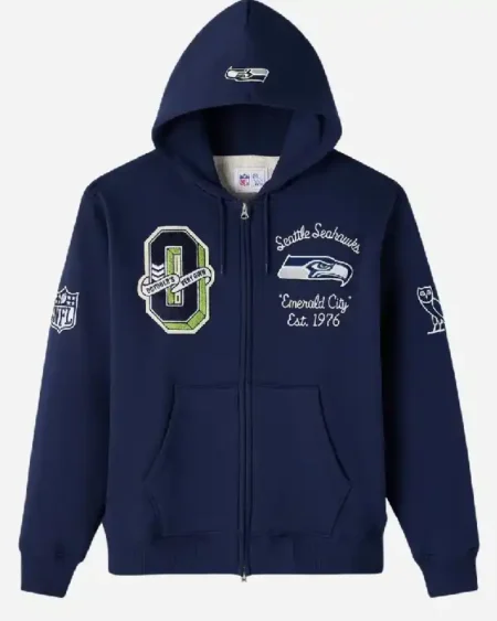 OVO Seattle Seahawks Waffle Lined Hoodie