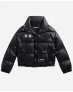 Off Season Green Bay Packers Faux Leather Puffer Jacket