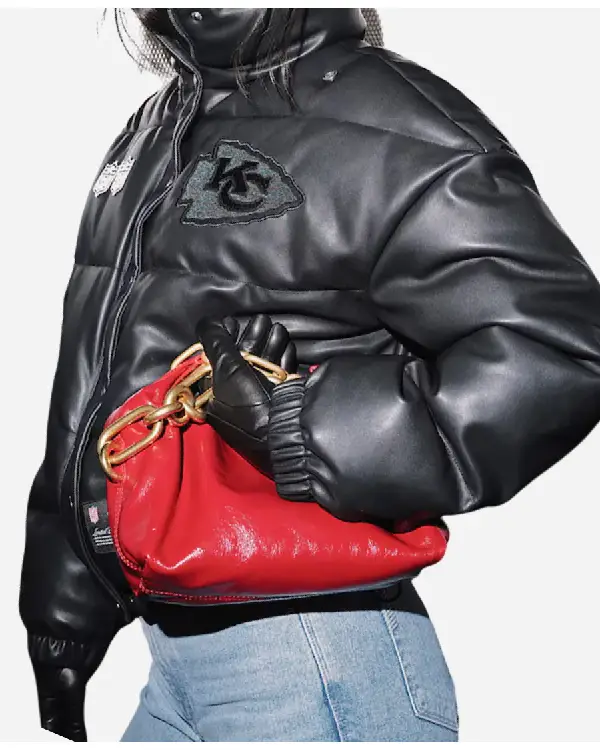 Off Season Kansas City Chiefs Faux Leather Puffer Jacket