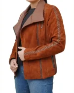 Order Diana Prince Wonder Woman Suede Jacket