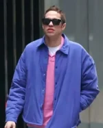 Pete Davidson Blue Cotton Jacket