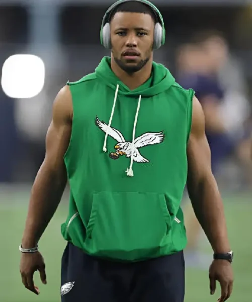 Philadelphia Eagles Saquon Barkley Sleeveless Hoodie