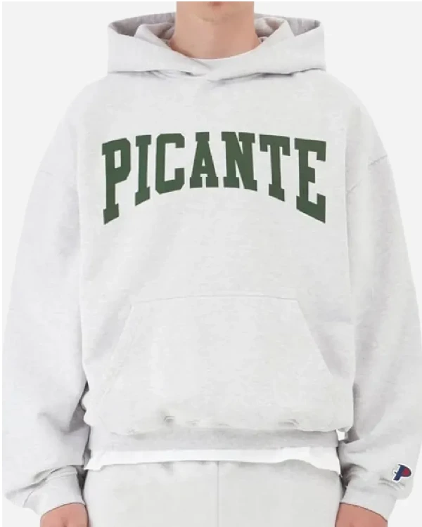 Picante Grey Fleece Hoodie