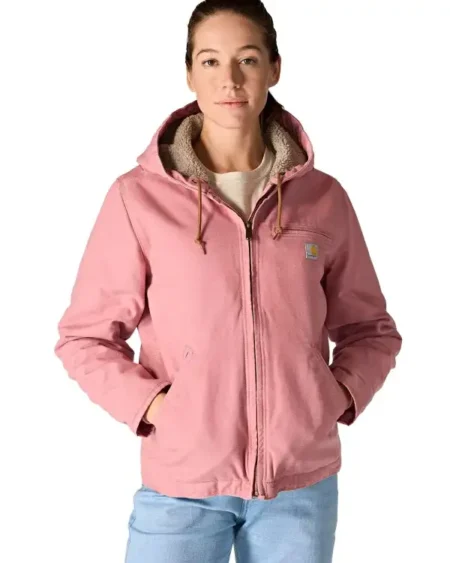 Pink Sherpa Carhartt Jacket