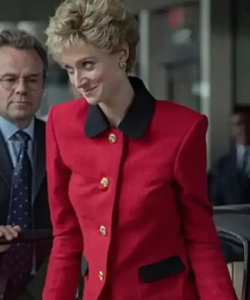 Princess Diana The Crown S05 Red Coat