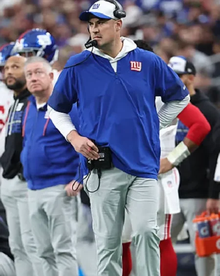 RECREATED –Buy Coach Mike Kafka New York Giants Nike Blue Half-Zip