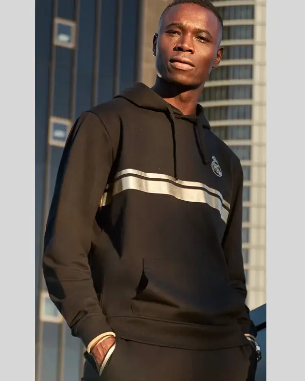Real Madrid Black & Gold Hoodie