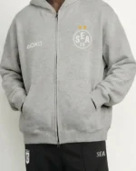 Recreated - Shop Playstation x Wind and Sea Team Zip-Up Hoodie Grey Salet