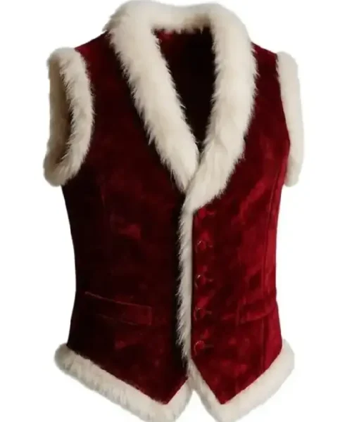 Red Velvet Santa Claus Vest
