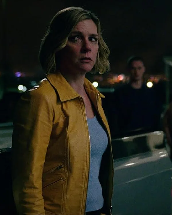 Rhea Seehorn Pluribus Yellow Leather Jacket