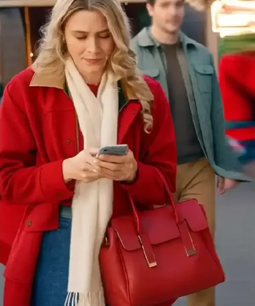 Rose Reid Christmas on Every Page Red Coat