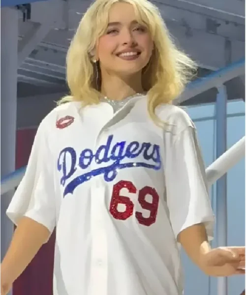 Sabrina Carpenter Short N Sweet Tour LA Dodgers Jersey